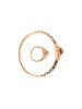 NAEMI Women Jewelry Set in Rose Gold Black