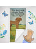 Mr. & Mrs. Panda Handtuch Hund Dogge Design mit Spruch in Grau Pastell
