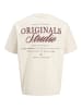 JACK & JONES Junior T-Shirt JORNORREBRO TYPO TEE CREW NECK JNR in antique white/s26