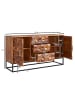 KADIMA DESIGN Sideboard 145x81x45 cm Massivholz / Metall Anrichte, Kommode