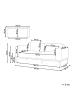 Beliani 2-Sitzer Sofa MALMOS in Blau/Schwarz - (W) 196 x (H) 78 x (L) 85 cm