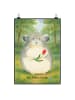 Mr. & Mrs. Panda Plakat Chinchilla Blume Design ohne Spruch in Weiß