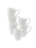 Villeroy & Boch 6er Set Henkelbecher Anmut 300 ml weiß in weiß