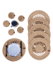 Beliani 12-set Platzdeckchen und Untersetzer PEPPERBERRY in