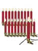 MARELIDA LED Weihnachtskerzen Lichterkette 20 Baumkerzen L: 9,5m in rot