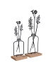UNUS Aufsteller Blumenvase 2er Set in Schwarz