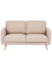 Beliani 3-tlg 2-Sitzer Sofa KILJA in Beige/Braun