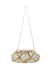 faina Women Clutch in Gold Yellow