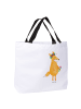 Mr. & Mrs. Panda Tote Bag Fuchs Blumen ohne Spruch in Weiß