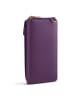 Lazarotti Bologna Leather Zip-Around Geldbörse Handytasche Leder 19 cm in purple