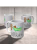 Mr. & Mrs. Panda Kaffeetasse Oma Baden mit Spruch in Grau Pastell