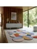 KADIMA DESIGN Wollteppich Kreis Wellenform, Wohnzimmer in Multicolor