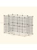 Pawhut Kleintiergehege Schwarz 120L x 60B x 80H cm