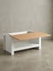 KADIMA DESIGN Couchtisch / Eiche 85x47x45 cm Wohnzimmertisch mit Stauraum