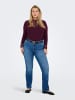 ONLY Carmakoma Bluse in Mauve Wine