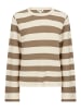 Soaked in Luxury Strickpullover SLLidya Lockere Passform in Elm & White Stripe