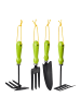 relaxdays Gartenwerkzeug Set 4 teilig in Grün