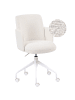 Beliani Bürostuhl DRYDEN in Weiß - (W) 60 x (H) 84 x (L) 60 cm