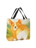 Mr. & Mrs. Panda Shopper Corgi Po Design ohne Spruch in Weiß