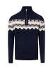 Nils Sundström Pullover in marine ecru - 0002