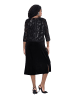 Ulla Popken Midikleid in schwarz