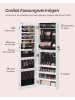 SONGMICS Schmuckschrank Berit in Weiß - (B)10 x (H)108 x (T)37 cm