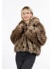 myMo Faux Fur Jacke in Braun