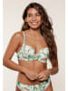Linga Dore Linga Dore Bikini top in Botanic druck