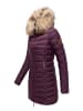 Marikoo Steppmantel Rose-Stepp in Aubergine