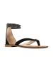 Les Tropéziennes par M Belarbi Flache Ledersandalen „Les Hodixy“ Schwarz