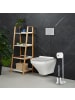 relaxdays WC Garnitur in Silber - (B)23 x (H)63 x (T)17 cm