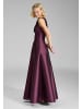 SWING Abendkleid in aubergine - 0003