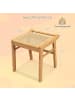COSTWAY Sitzhocker Bambus in Beige