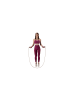 COFI 1453 SK03 Springseil aus Leder Skipping Rope zum Abnehmen in Schwarz
