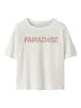 name it Bedrucktes Rundhals T-Shirt Nkfvonaya in cloud dancer