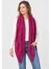 Faera Meliertes Dreieckstuch Strukturstricklook in Pink