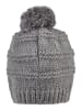 Sterntaler Bommelmütze Streifen in anthrazit mel.