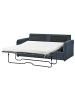 Beliani Schlafsofa BENNAS in Blau/Schwarz - (W) 174 x (H) 87 x (L) 84 cm