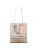 Mr. & Mrs. Panda Schultertasche Axolotl Freundin mit Spruch in Grau Pastell