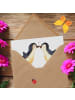 Mr. & Mrs. Panda Deluxe Karte 1. Hochzeitstag Papierhochzeit mit... in Weiß