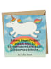 Mr. & Mrs. Panda Deluxe Karte Einhorn Regenbogen Design mit Spruch in Weiß