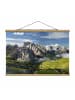 WALLART Stoffbild mit Posterleisten - Italienische Alpen in Grün