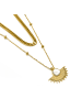 Luxenter Halskette Sycu mit 18 Karat Gelbgold-Finish – SYCU