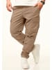DAILY COTTON Cargohose - als Stoffhose mit Stretch im Tapered Fit in Beige