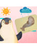 Mr. & Mrs. Panda Badteppich Robbe Lachen ohne Spruch in Gelb Pastell