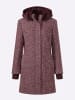 Heine Longjacke in burgund-mauve-gemustert