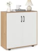 COSTWAY Aufbewahrungsschrank 80 x 31,5 x 82 cm in Beige