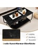 COSTWAY Couchtisch in Schwarz