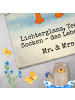 Mr. & Mrs. Panda Gästehandtücher Fuchs Weihnachten Design mit Sp... in Weiß