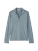 Marc O'Polo Jerseybluse im Polo-Stil regular in Slate Blue
